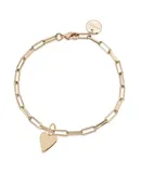 Small Heart Charm Bracelet by eklexic