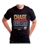 NASCAR Mens Classic Crew Tee - Chase Elliot - 3 Black by DelSol for Men - 1 Pc T-Shirt (S)