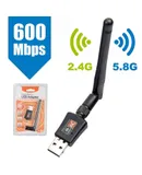 600M Dual Band Wireless LAN Card, wifi signal receiver transmitter, 2.4/5G Gigabit, Computer USB Wireless LAN Card