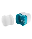 Denture Bath Box Case Dental False Teeth Cleaning Container Rinsing