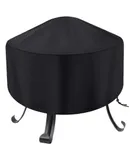 Fire pit cover round, 34x15 waterproof antiUV with drawstring, windproof, dustproof for outdoor