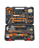 Home Repair Tools Set,82 Pieces General Household Hand Basic Tool Kit with Plastic Toolbox Storage Case