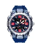 SMAEL Men Military Watch Waterproof Stopwatch LED Digital Male Clock 1921 Sport Multifunctional Wristwatches-blue