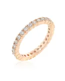Finish Cubic Zirconia Eternity Band