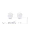 2 PCS LED Makeup Mirror Lights 3 Color Modes Vanity Mirror Lights Bathroom Mirror Light with USB Cable LED Strip Lights