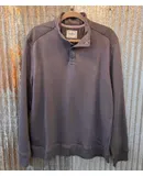 Flags & Anthem Men's Benedict Long Sleeve Mock Neck Pullover In Charcoal