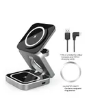 3-in-1 magnetic wireless charger cell phone fast charging folding stand headset watch wireless charging small portable-Samsung solution 3-in-1 wireless charging