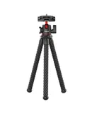 ULANZI MT-33 Multifunctional Flexible Mini Octopus Tripod with Cold Shoe Mount 360° Rotatable Panoramic Ball Head Quick Release Plate Max. 2KG Load Bearing for Smartphone Camera Live Streaming Vlog Video Shooting