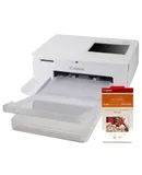 Canon SELPHY CP1500 Compact Photo Printer (White)+ Canon RP-108 High-Capacity Color Ink and Paper Set for SELPHY CP1000 CP1200 CP1300 CP910 CP820 Printers