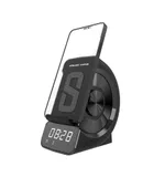 New three-in-one bedside wireless charger, clock alarm clock wireless charging bluetooth speaker, rechargeable set alarm clock for sound multi-function charger