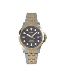 Fossil ES4745 Elegant Japanese Movement Fashionable Three-Hand Date Two-Tone Stainless Steel Watch