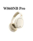 Edifier W860NBPro Wireless Bluetooth Active Noise Canceling Headphones, Deep Noise Cancellation, Enjoy Silence White
