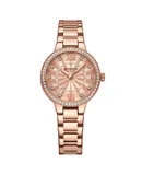 Women's Quartz Watch Waterproof Quartz Watch Stainless Steel Strap Stylish Casual Watch, Gold
