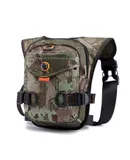 Outdoor cycling leg bag Multifunctional sports men's chest bag Portable waist bag Messenger bag-Camouflage