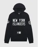 Starter Men's New York Islanders Hat Trick Hoodie In Black