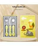 Lehoo Castle Toddler Cutlery Kids Silverware, 3 Piece Safe Stainless Steel Toddler Fork Spoon Knife Set, Kids Cutlery Set, Safe Cutlery for Toddlers and Kids