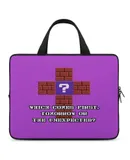 Brick Wall The Cross Pixel Style Laptop Bag Women Man 10 12 13 15 17 Inch Office Notebook Travel Computer Handbag Waterproof Bag Notebook Cover