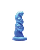Tantus Hookah Textured Dildo Blue BAG