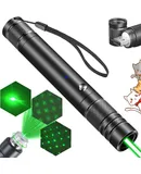 Long Range Green Laser Pointer High Power, Laser Pointer Pen，[2000 metres] Green Lazer Pointer Rechargeable for Hiking,Cat Laser Toy USB Charge