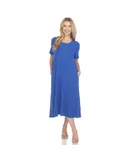Women's Short Sleeve Midi Dress