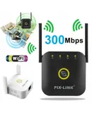 300M Network repeater Wireless wifi signal routing booster expander WIFI signal amplifier booster AP