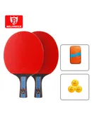 BOLIPRINCE Ping Pong Paddles Set Table Tennis Rackets with Balls,a11 direct shooting