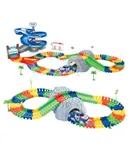 Flexible Kids Track Police Car 118 Pcs with Tunnel & U-Turn for Toddlers +3 Age Mundo Toys