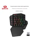 Redragon K585 Wireless One-Handed Mechanical Keyboard PlayerUnknown’s Battlegrounds Left-Hand Laptop Desktop Keyboard Silent, Black Computer Peripherals Universal/Wireless Black Switch