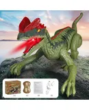 Hot Bee Dinosaur Toys for Kids 3-5-7,  Electronic Walking Robot Dinosaur Toy with Light & Realistic Roaring Sound-Double Crowned Dragon