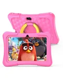 7 inch 2+32GB Puzzle Kids Tablet with Protective Silicone Sleeve 360 Degree Rotating Carrying Handle Stand, Kids Tablet PC wifi Android Tablet PC Learning Tablet PC