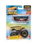 Hot Wheels Monster Trucks 1:64 Scale TOO S'COOL, Includes Hot Wheels Die Cast Car