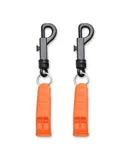 2pcs Emergency Whistle Safety Survival Whistle Signaling Whistle with Hook for Outdoor Camping Hiking