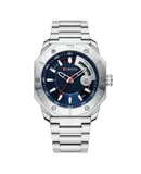 CURREN Men Watch Quartz Movement Time Week Calendar Display Luminous Design 3ATM Waterproof Male Round Fashion Wristband for Business & Daily Life