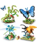 Ideas Insect Collection Building Set Compatible with Lego Insects Flowers Sets for Adult Butterfly Beetle Chinese Mantis Dragonfly for Boys Girls Gifts Bugs Building Toys for Nature Lover - 815PCS