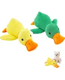 2024 New Calming Duck Dog Toy, Emotional Support Duck Dog Toy, Yellow Duck Dog Toy, Plush Dog Toy, Dog Chews Toys, Interactive Dog Toys for Boredom, Dog Companion, Large Size 17.7*15in (D-A+B)