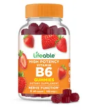 Lifeable® Vitamin B6 100 mg Gummies - Nerve Function And Metabolism - 60 Gummies