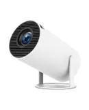 HY300PRO Mini Projector with WiFi and Bluetooth, 4K Support Smart Portable Projector Auto Keystone , Air Mouse Remote, Voice Control, 180 Degree Rotation, Home Video Proyector Android 11
