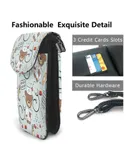 Doctor Bear Hospital Pu Leather Crossbody Phone Bag Card Slots Flip Phone Purse With Adjustable Strap 7.6x4.9inch