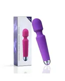 Wand Sex Toys [Clit Stimulator Vibrators] Vibrator for Woman | Sex Toy | 4+ Hr Battery | Gifts for Women | 20 Patterns & 8 Speeds of Pleasure | Quiet Adult Sex Toys -Standard -Purple