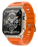 A70 Smartwatch for Men and Women, Fitness Tracker, Hundreds of Exercise Modes, Waterproof, Heart Rate Blood Pressure Sleep Monitoring for Android and iPhone(Orange)