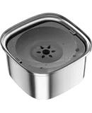 Dog Water Bowl Stainless Steel Dog Bowl No Spill Large Capacity Dog Food Water Bowl Slow Water Feeder, Spill Proof Pet Water Dispenser Vehicle Carried Travel Water Bowl