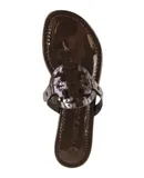 Tory Burch Miller Women Footwear Coconut Slide Patent Leather Thong Sandals