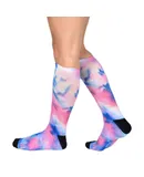 Purple Haze Pattern CoolMax Socks, Nature Collection for Men & Women Eco-Friendly Colorful Crew Socks