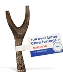 The Proper Hound® Small Whole Deer Antler for Dogs [Long Lasting] Deer Bones for Dogs Humanely Sourced Deer Antlers for Small & Medium Dogs Deer Horns for Dogs Real Deer Antlers 5 to 8 Inches