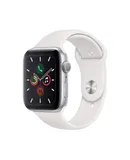 Apple Watch Series 5 (GPS, 40MM) - Silver Aluminum Case with Black Sport Band (Renewed)