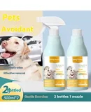 shengchong Dog 3-in-1 Cat and Kitten Training Aid | Cat Deterrent Spray for Indoor and Outdoor Use | Cat Repellent Spray for Furniture | Establish Boundaries and Keep Cats Away | Made in China (17 oz) 500ml*2 bottles