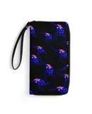 Australian Kangaroo Flag Blue Wallet for Womens PU Leather Zip Around Wallers Clutch Wristlet Travel Long Purse