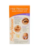 Quick and Easy Hair Remover Wax Strip Kit For Face Eyebrows and Bikini by Sally Hansen for Women - 1 Pack Wax Strip