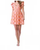 Brooks Avenue Mina Pleated Mini Dress In Multi