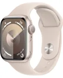 Apple Watch Series 9 GPS 41mm Starlight Aluminum Case with Starlight Sport Band - S/M-Refurbished (Excellent Condition)